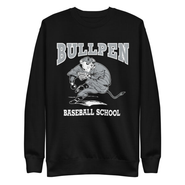 Bullpen Baseball Academy - Unisex Premium Sweatshirt - Image 3